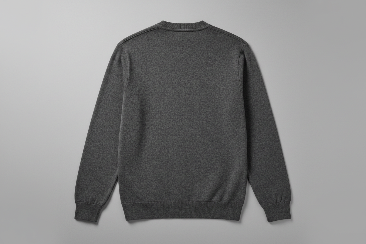 Ash Gray Sweater - Back View