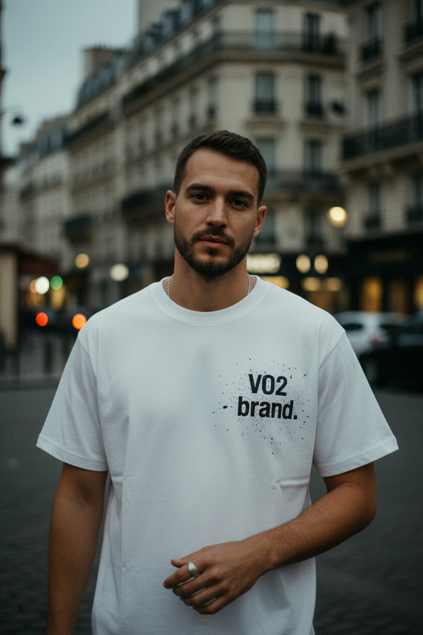 Authentic streetwear photography on Parisian street