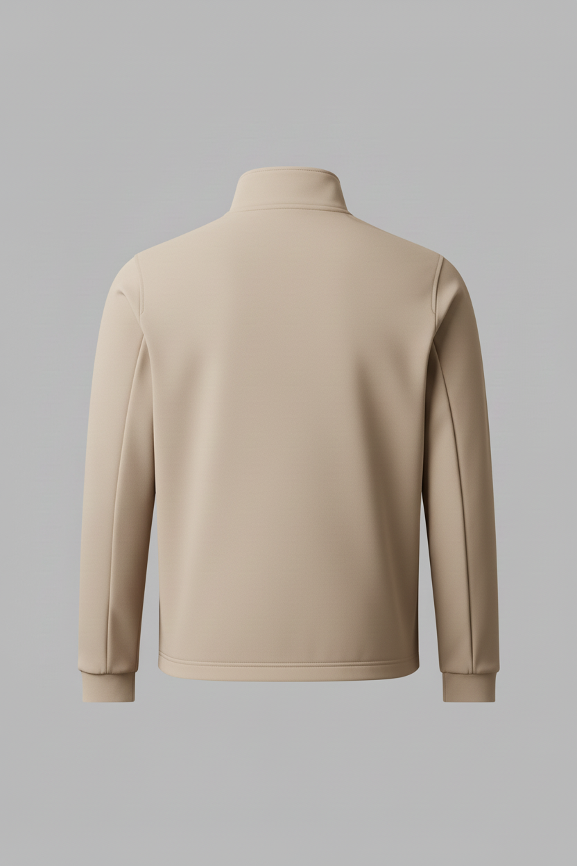 Beige jacket back view variation