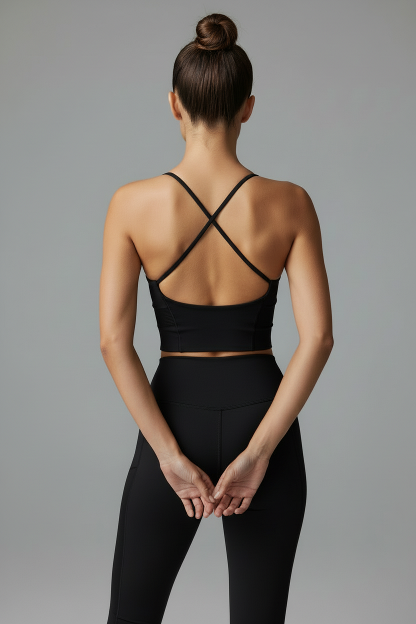 Black Cami Back View - No Logo
