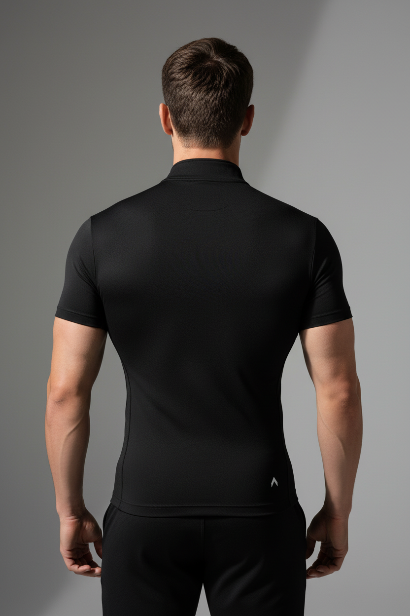 Black Compression Shirt - Back