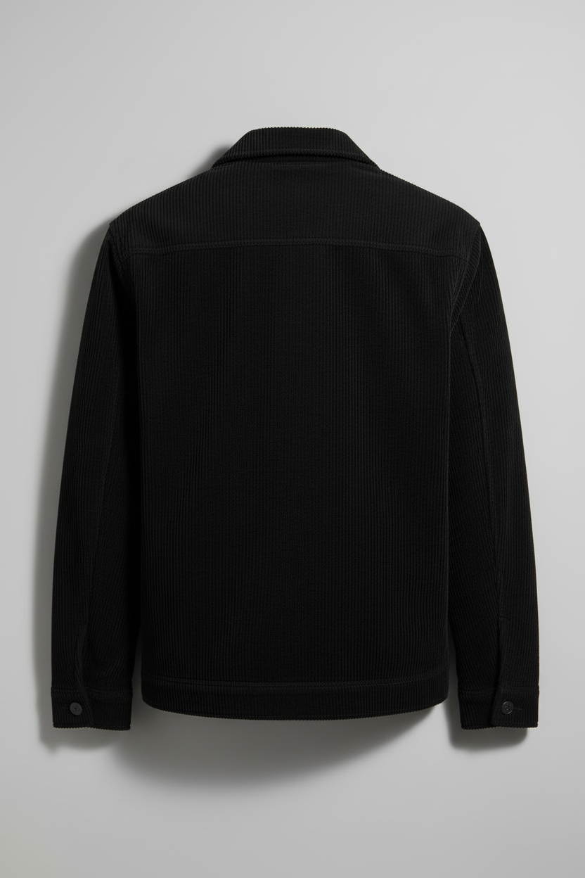 Black Corduroy Jacket Back