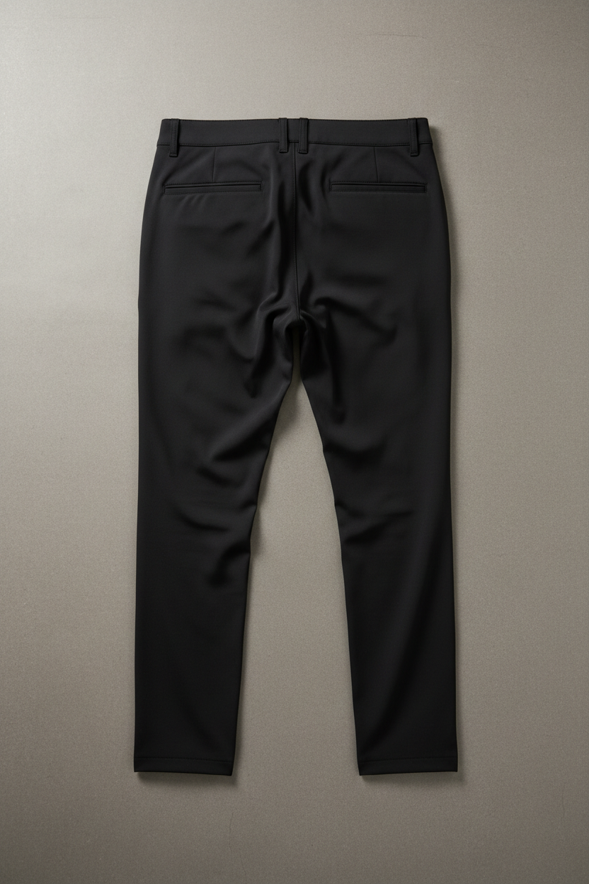 Black Golf Pants - Back View