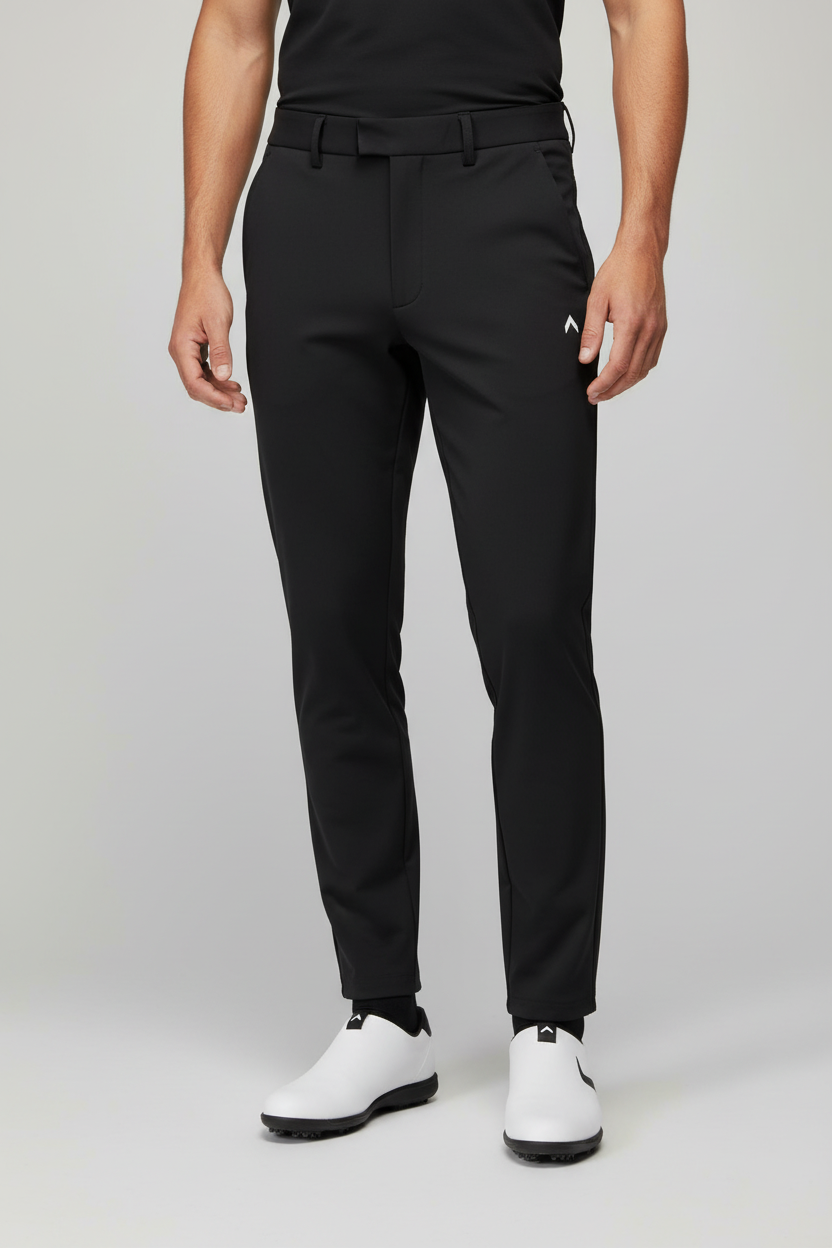 Black Golf Pants with Logo