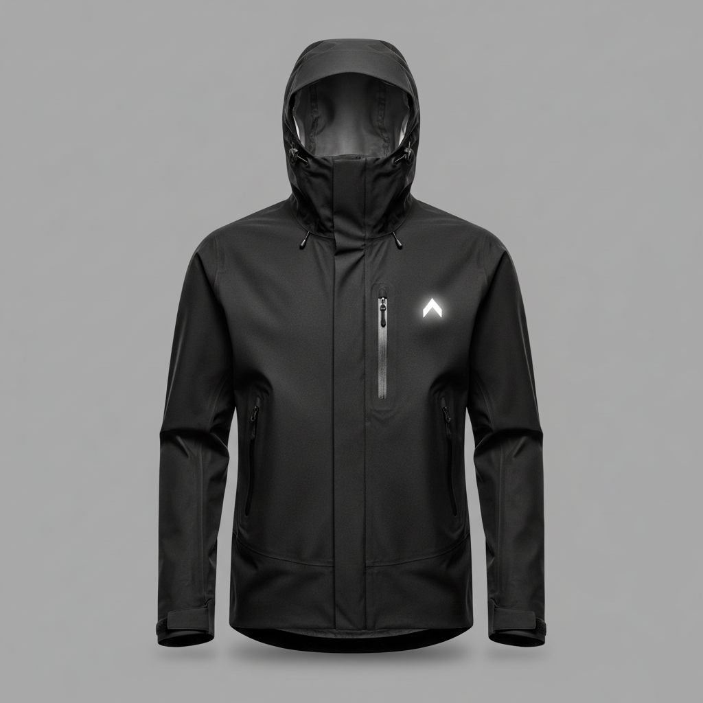 Black Jacket Gray Background 1