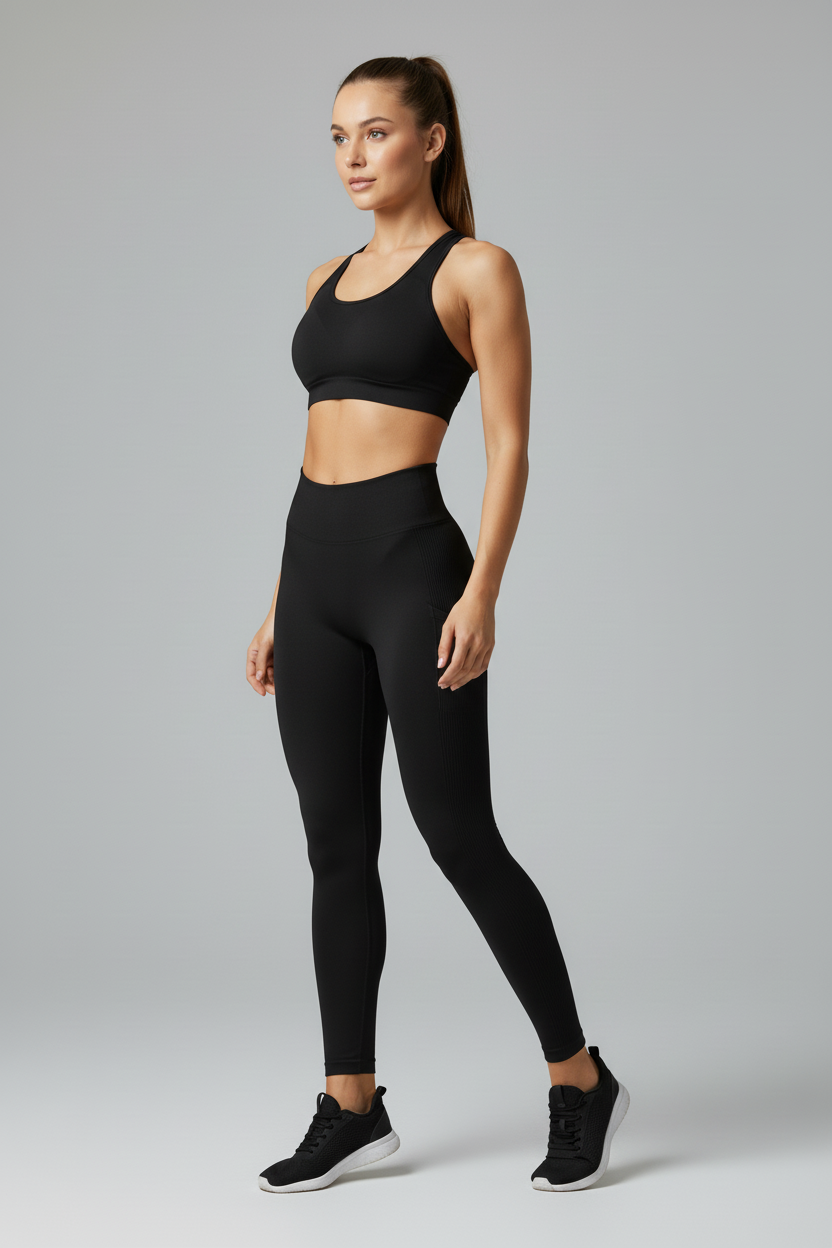 Black leggings with pockets