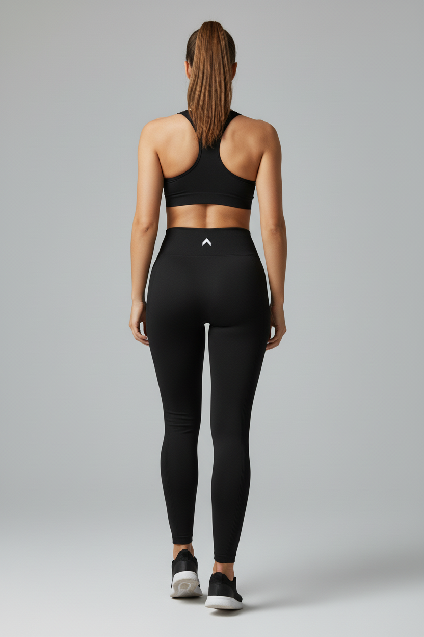 Black Leggings with VO2 Logo