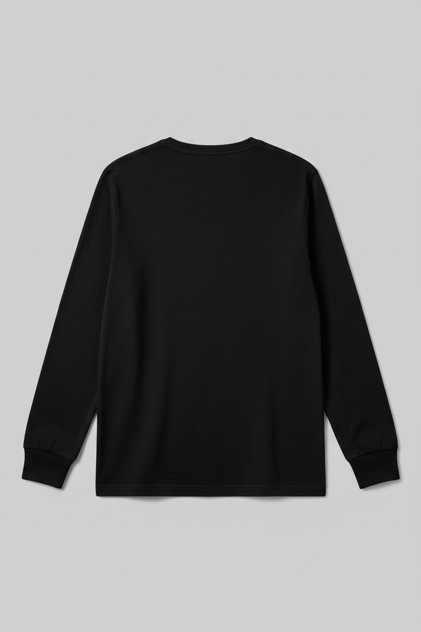 Black long sleeve back