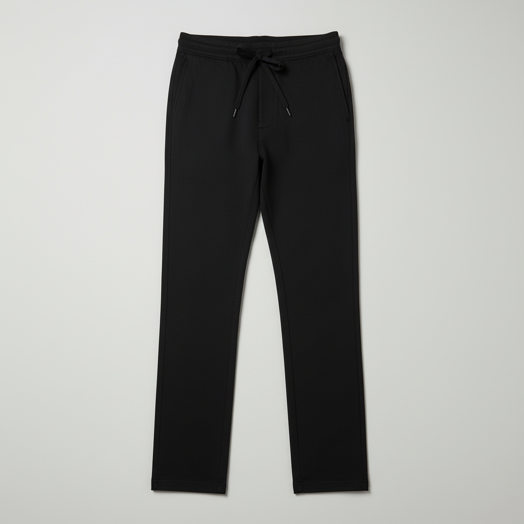 Black pants flat lay