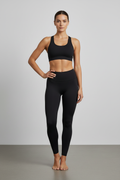 Black sport bra - hand on hip