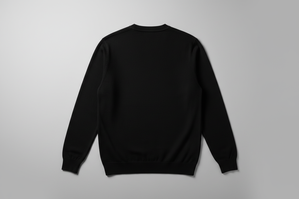Black Sweater - Back View