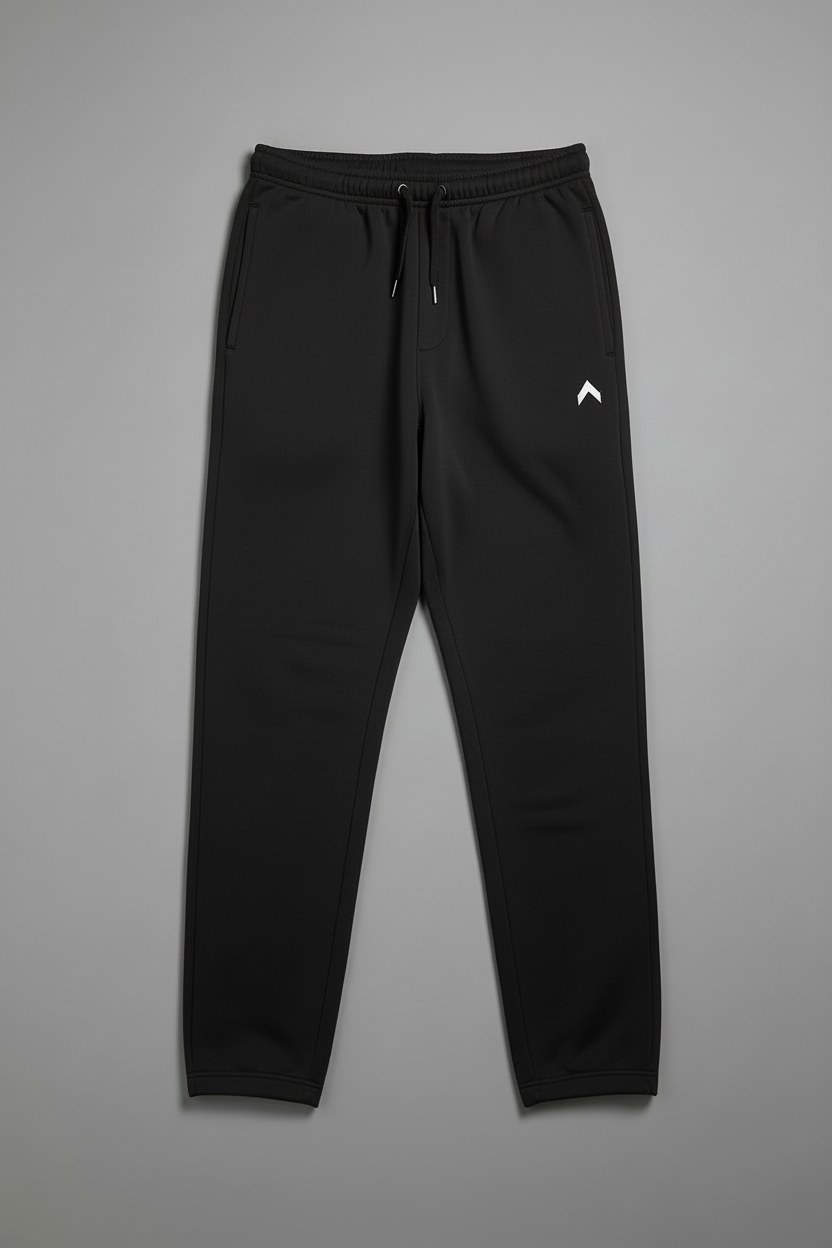 Black Sweatpants Flat Lay