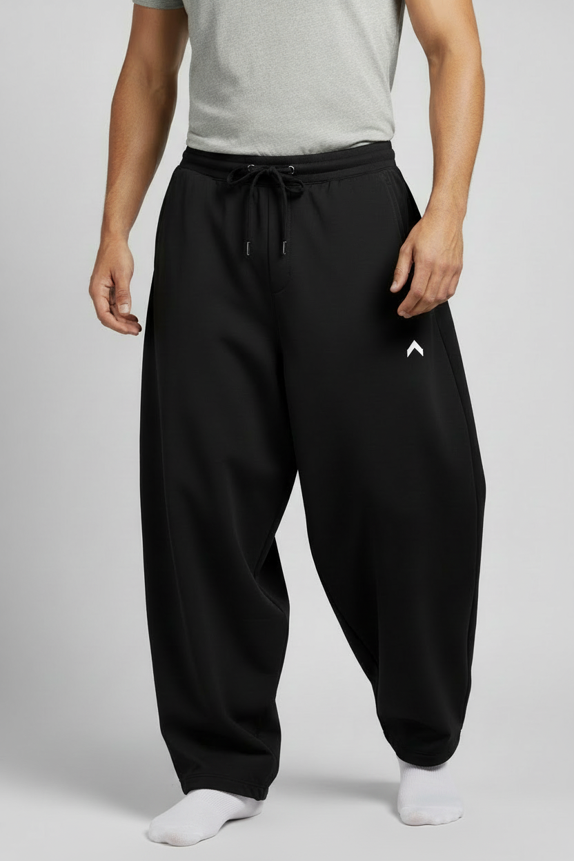 Black Track Pants with Logo