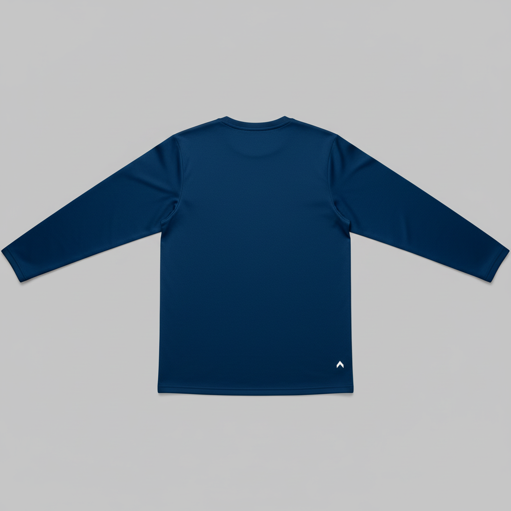 Blue Long Sleeve - Back View