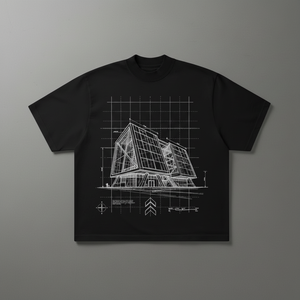 Blueprint Skyscraper No Top Text