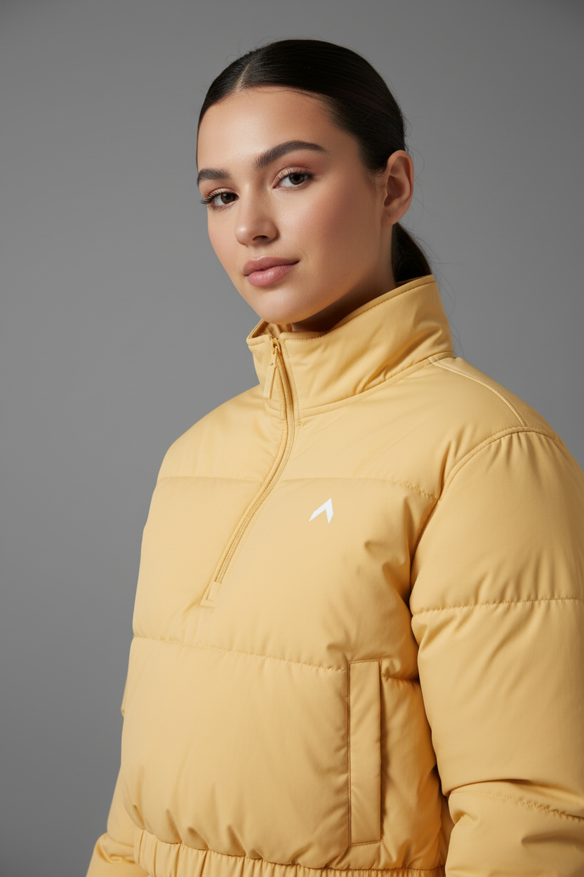 Butter Yellow Crop Puffer