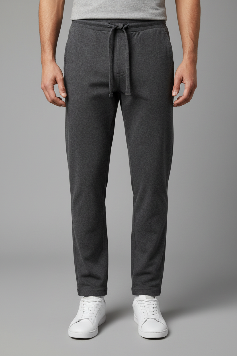 Charcoal Dark Gray Drawstring Pants