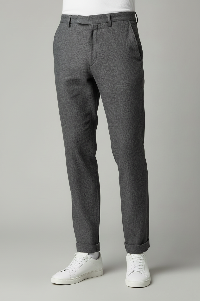Charcoal Gray Extra-Long Pants