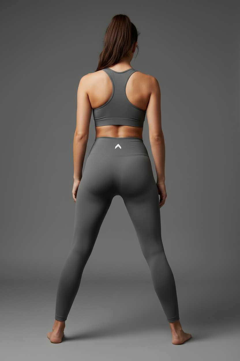 Charcoal Gray Leggings with VO2 Logo