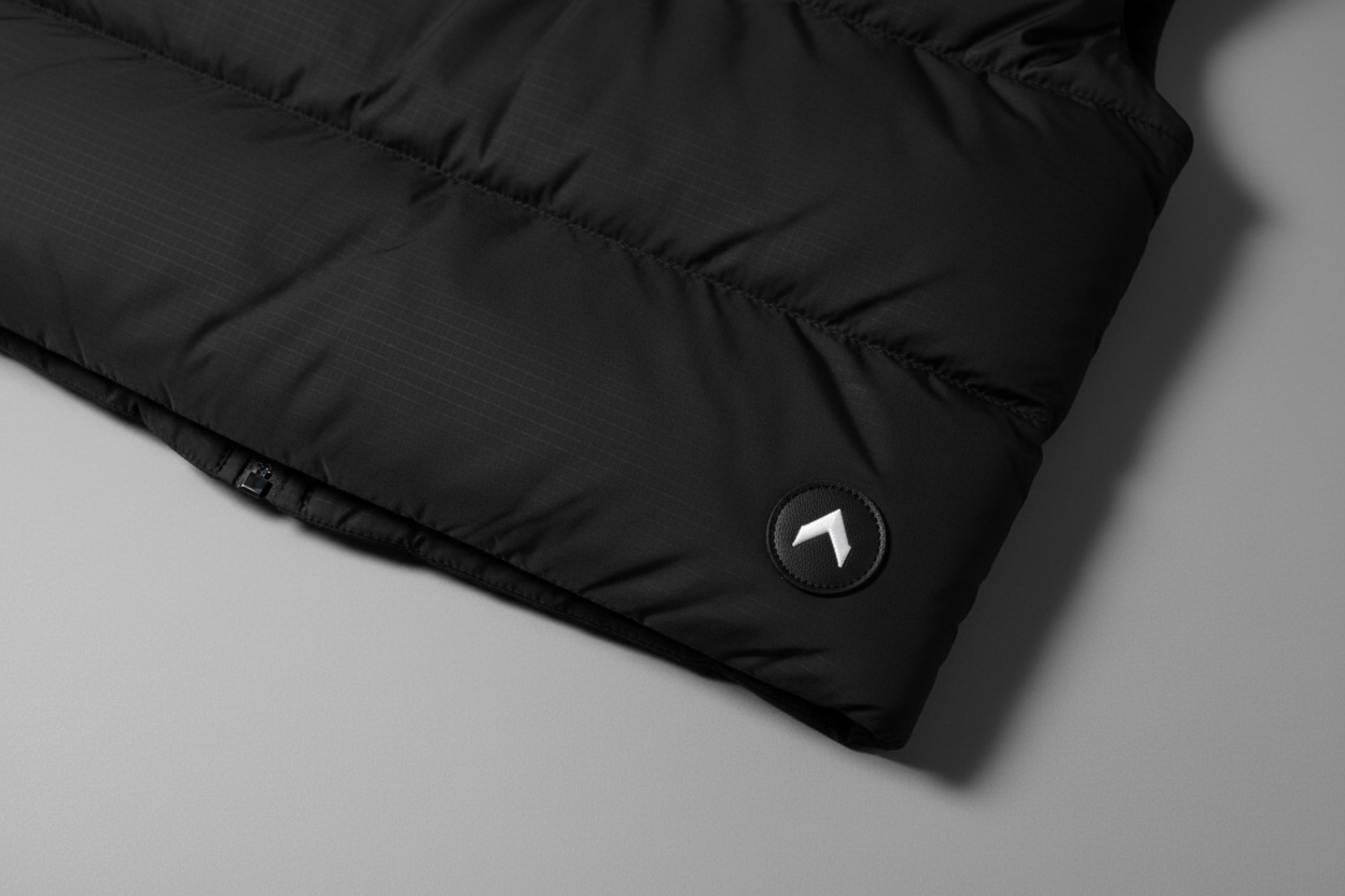 Close-up of button-sized patch