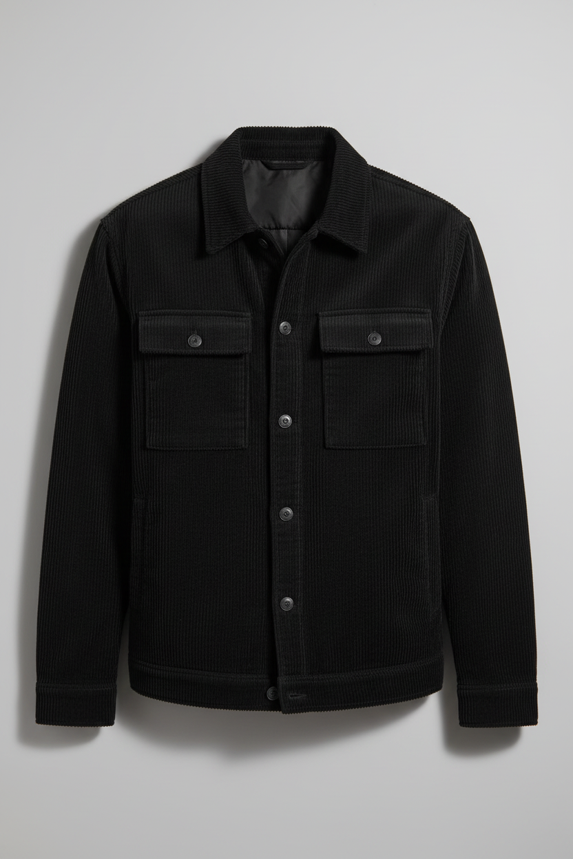 Corduroy Jacket Black