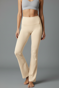 Cream flared pants