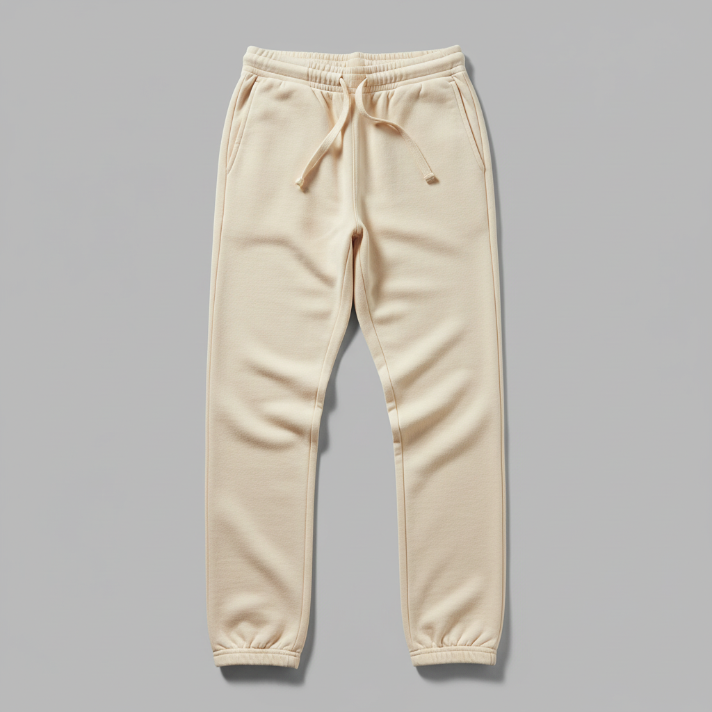 Cream pants - front laydown