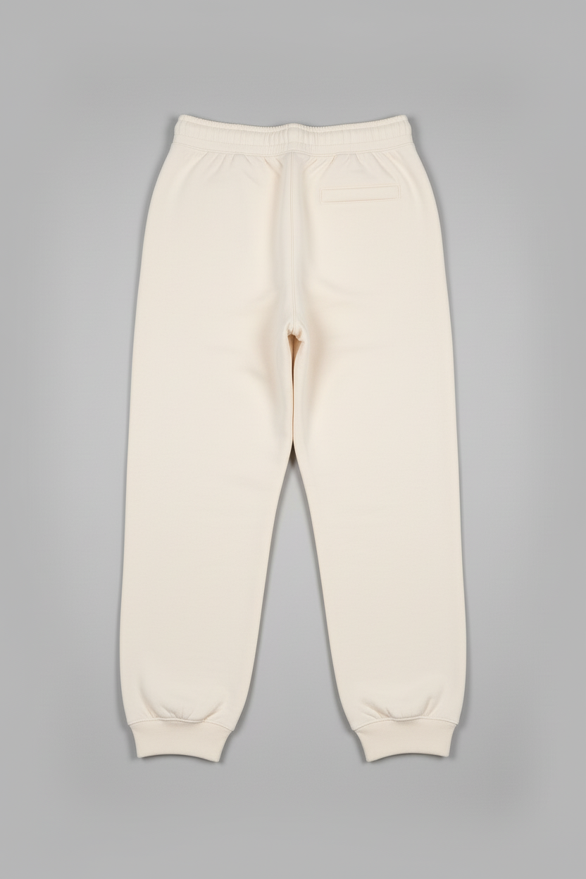Cream Sweatpants Back View