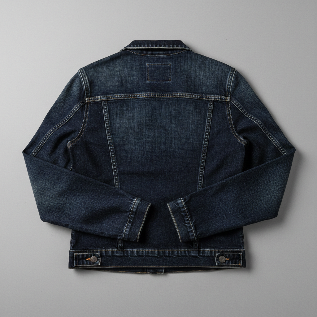 Dark Indigo Denim Jacket - Back
