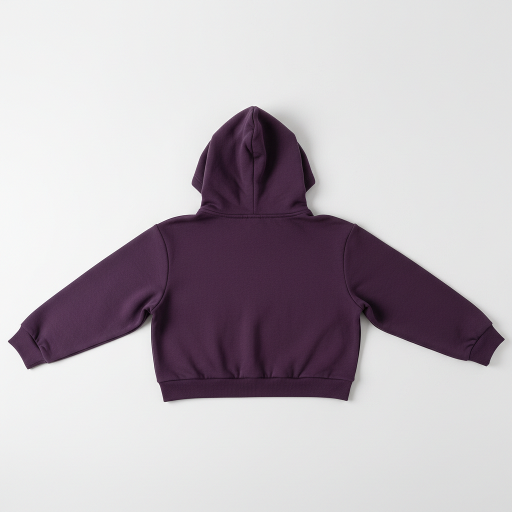 Dark Lavender Hoodie Back View