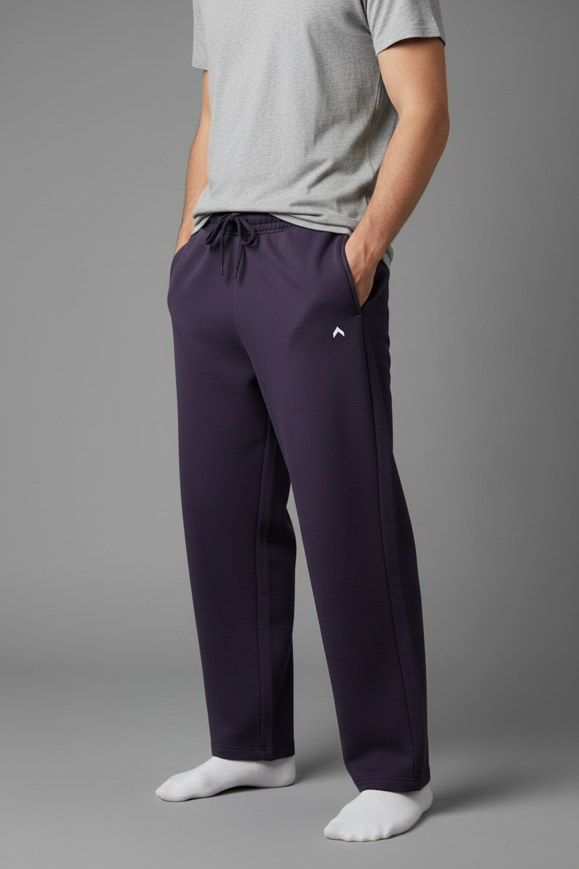 Deep purple baggy sweatpants