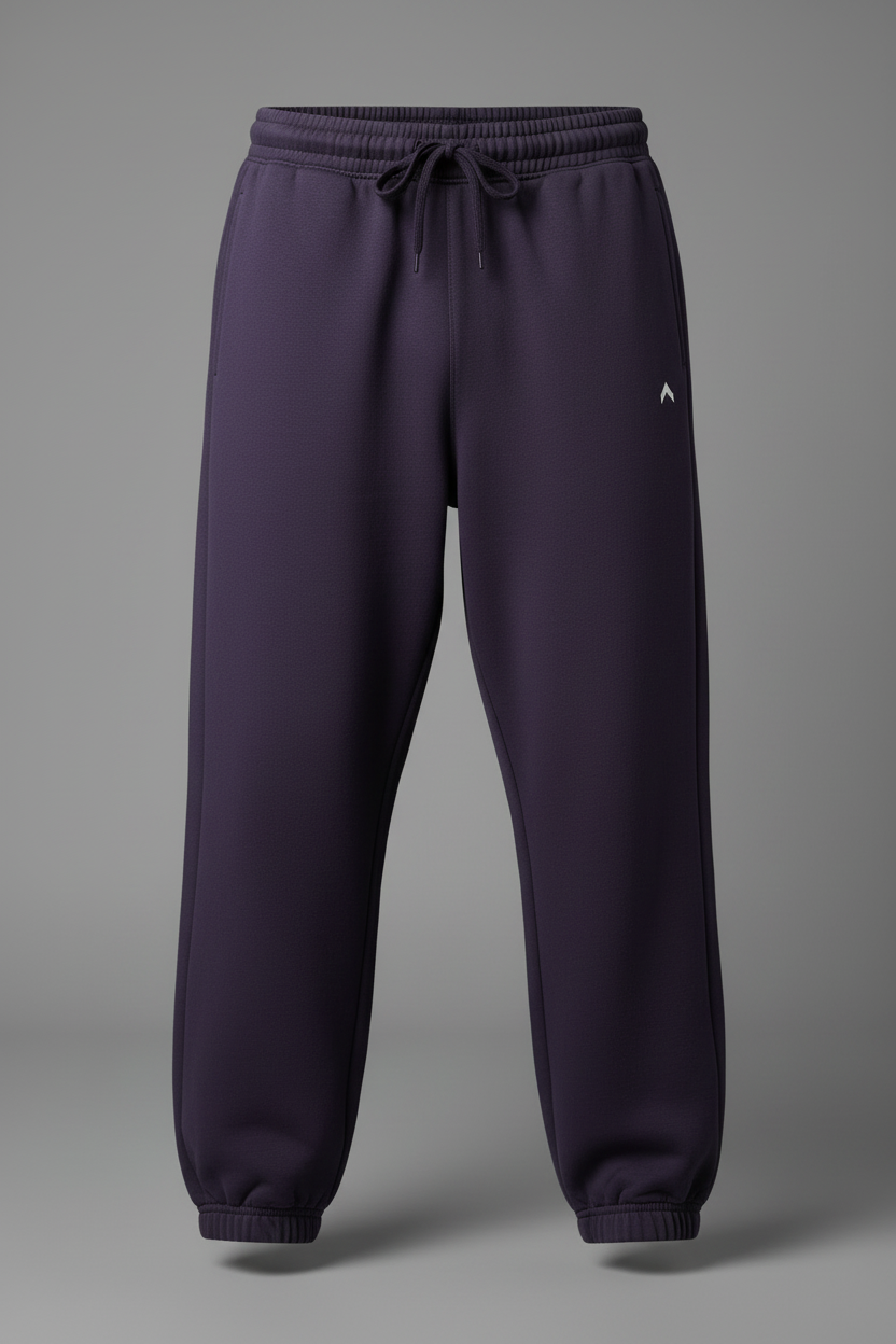 Deep Purple Sweatpants Flat Lay