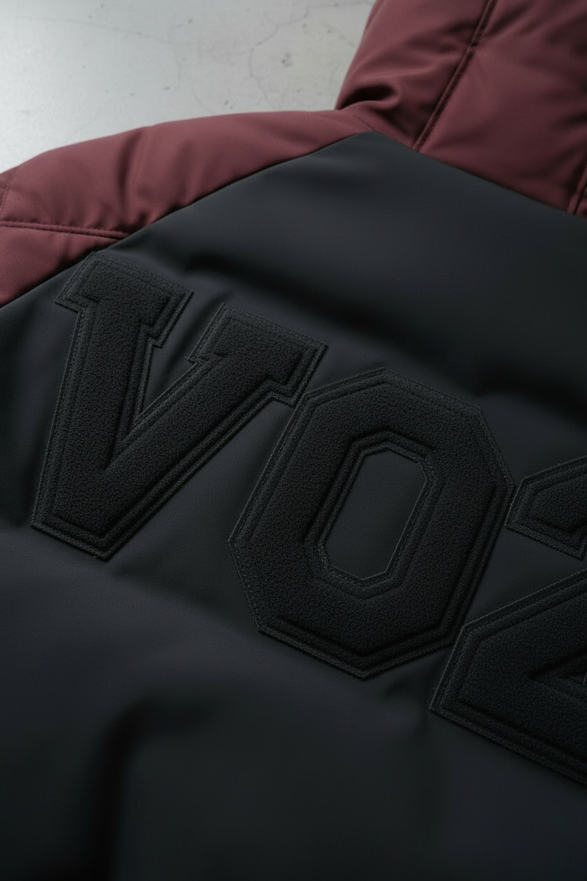 Detail shot of embroidery