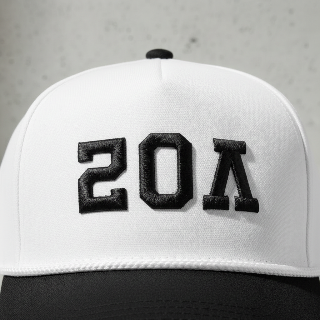 Detail shot of embroidery