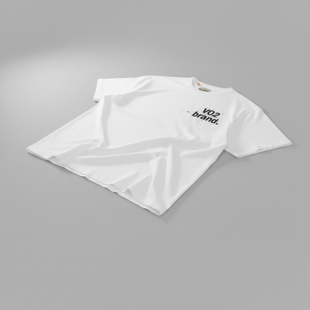 Dimensional view showing fabric drape and print