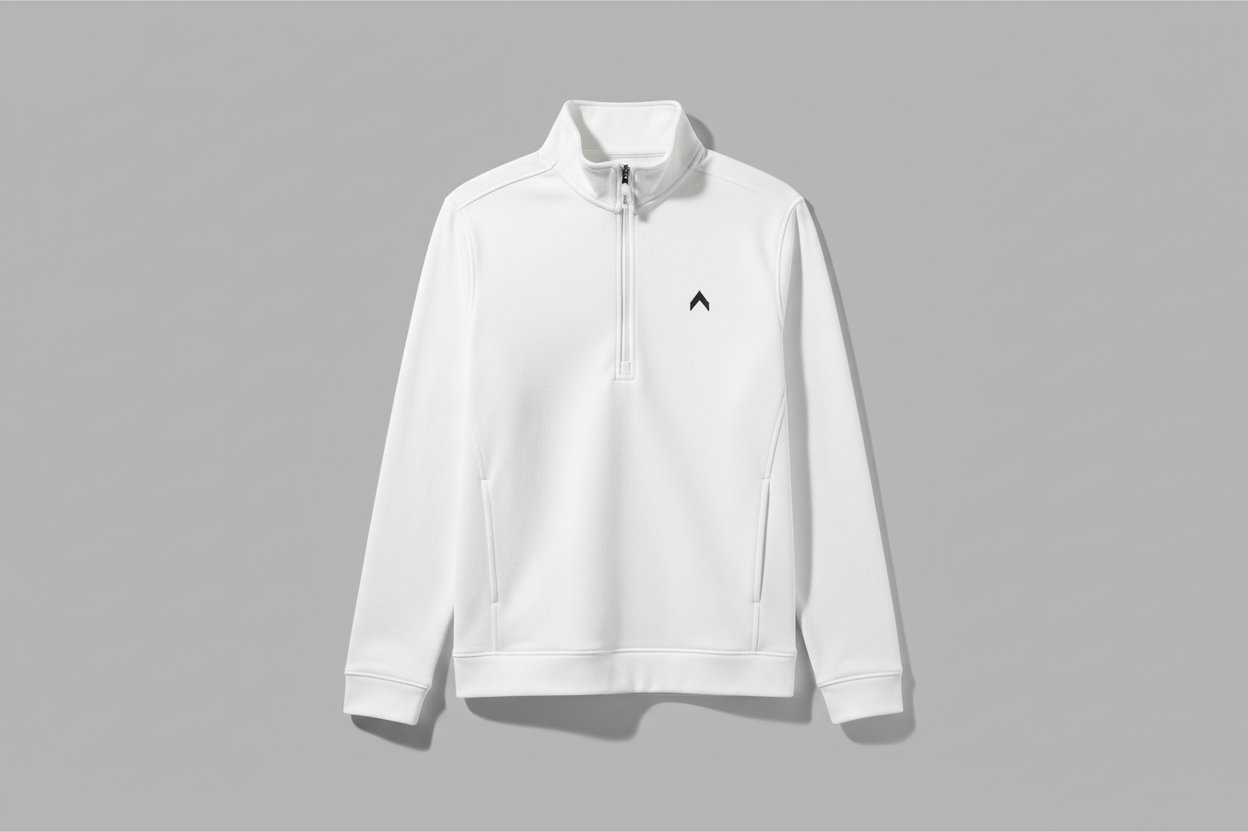 Front view quarter-zip