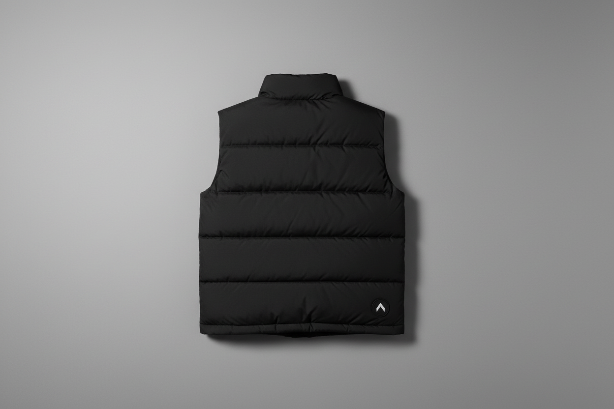 Full back view with patch