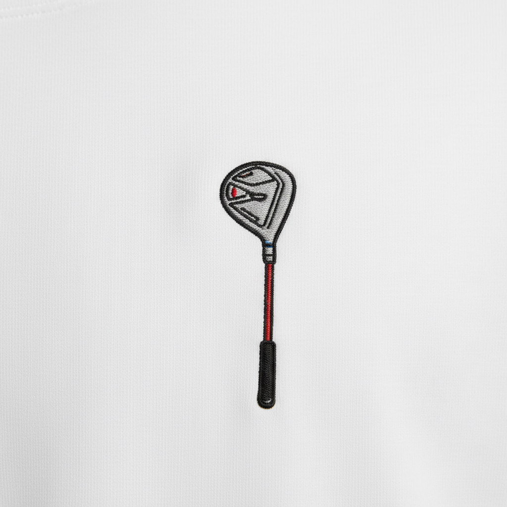 Golf Driver Embroidery Detail