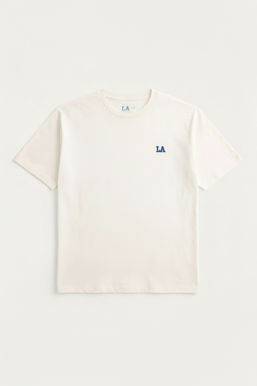 LA Tee Front - Embroidered Logo 3