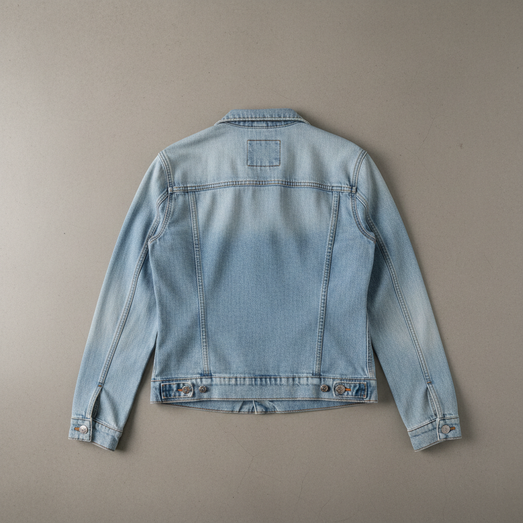 Light Blue Denim Jacket - Back