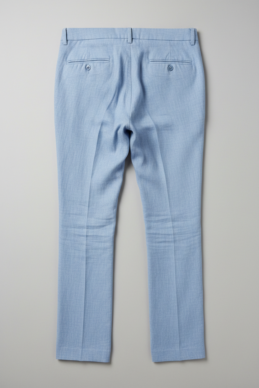 Light Blue Pants - Back Flat Lay