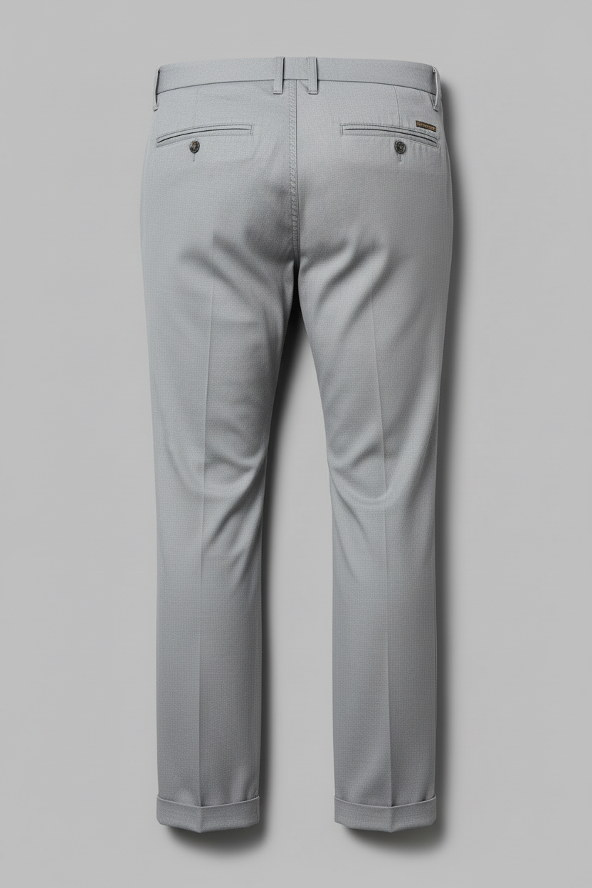 Light Gray Chinos Back Flat Lay
