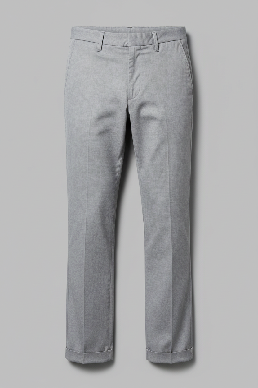 Light Gray Chinos Flat Lay