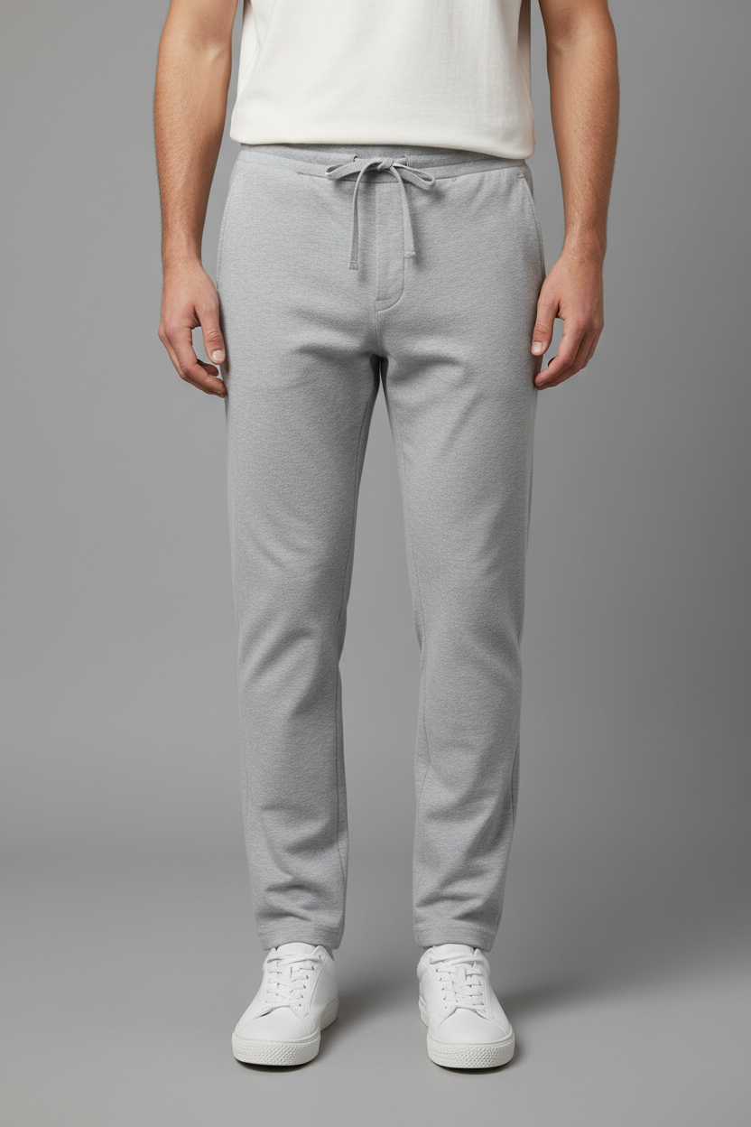 Light Gray Drawstring Pants