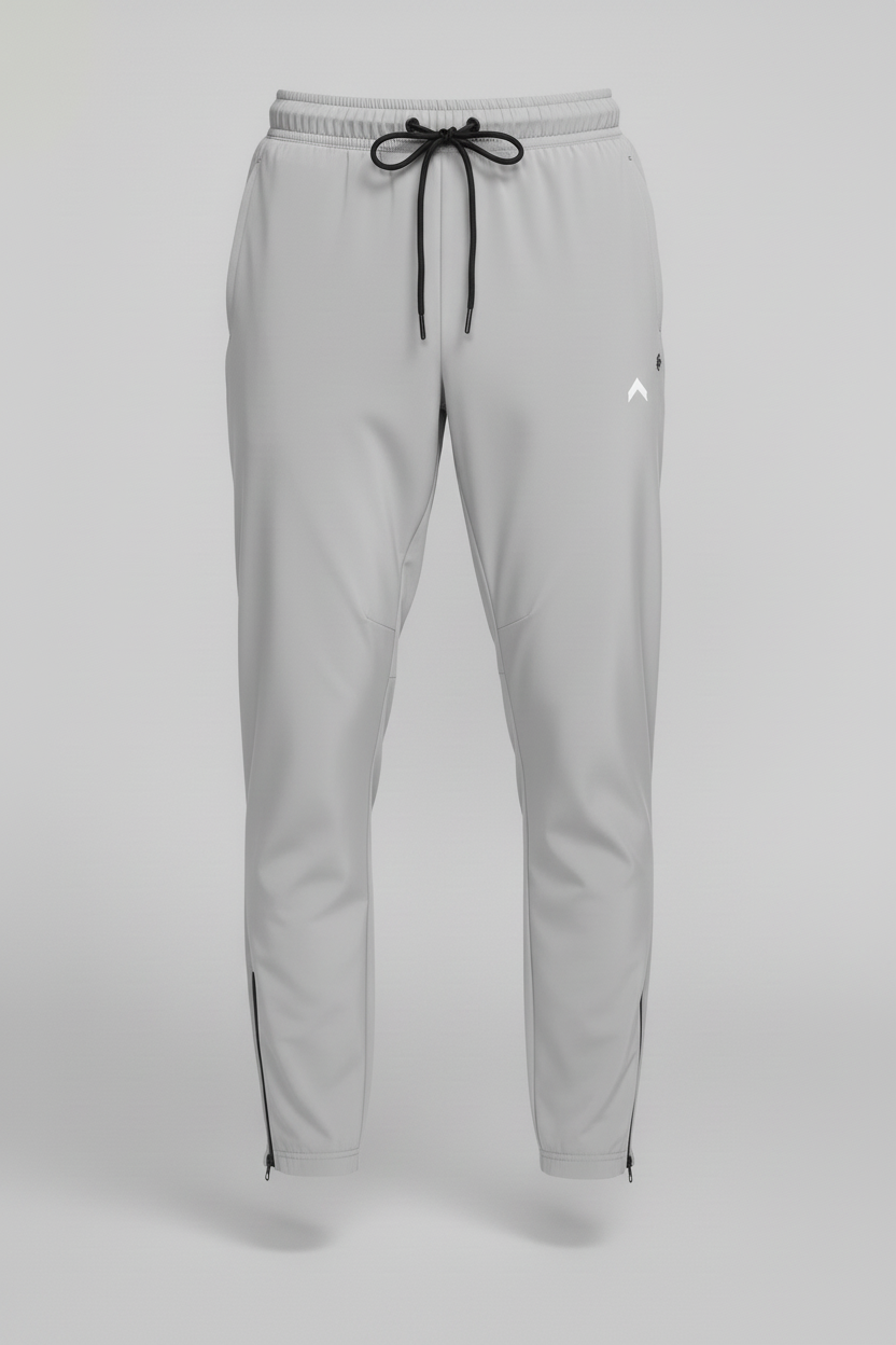 Light gray joggers front