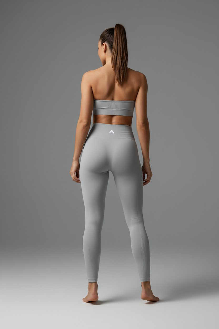 Light Gray Leggings with VO2 Logo