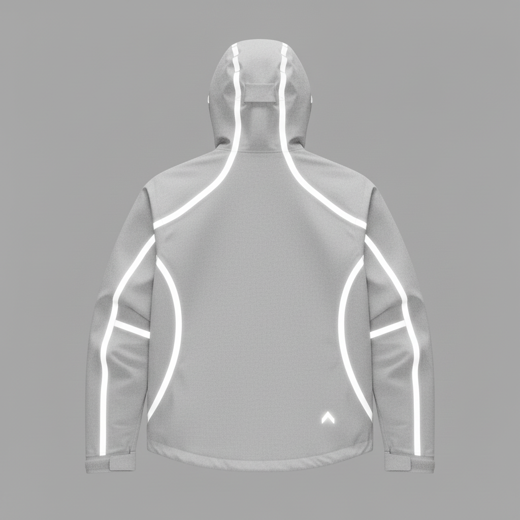 Light Heather Gray Jacket Back