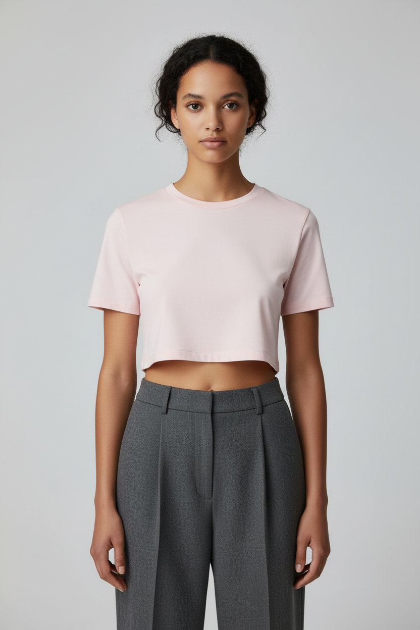 Light pink crop top