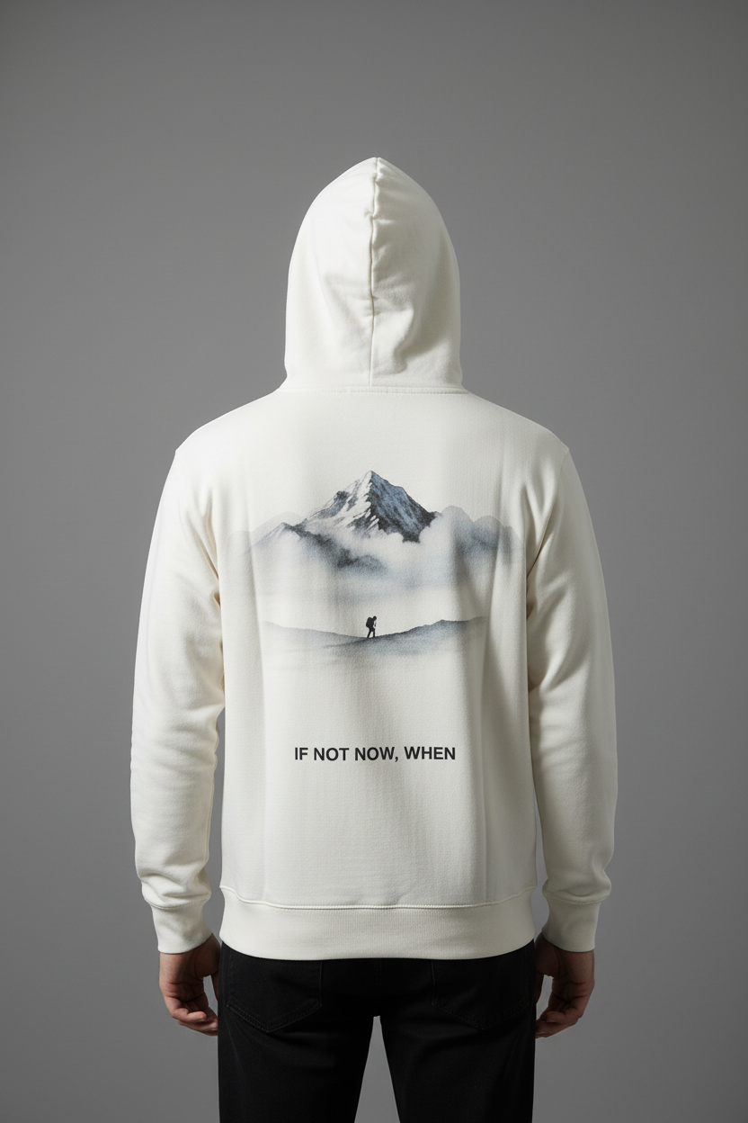 Mountain Design Hoodie Model
