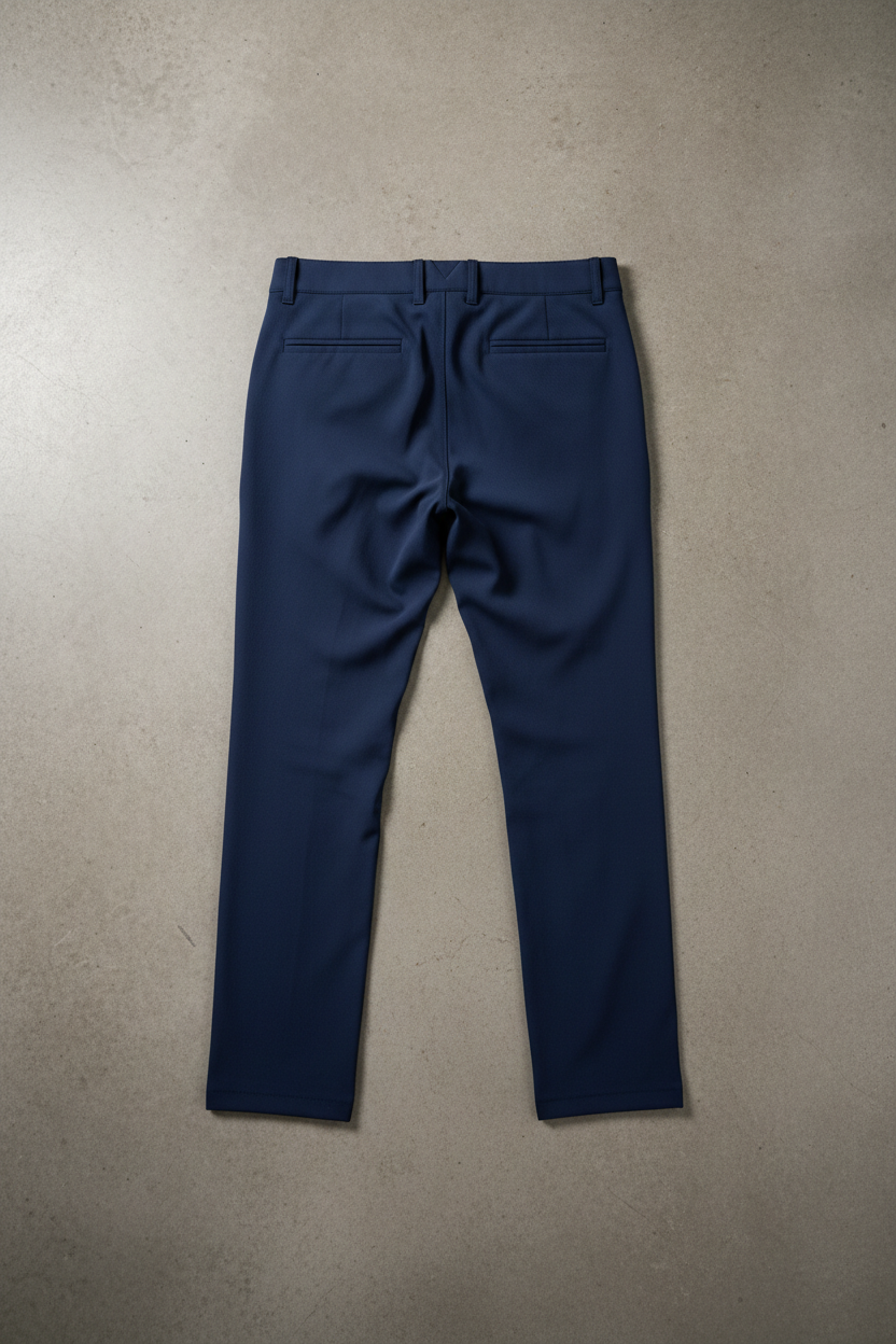Navy Golf Pants - Back View
